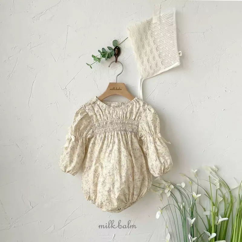 Milk Balm - Korean Baby Fashion - #onlinebabyboutique - Bella Smocking Bodysuit - 12