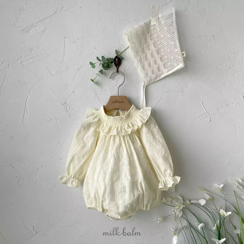 Milk Balm - Korean Baby Fashion - #onlinebabyshop - A Frill Bodysuit - 11