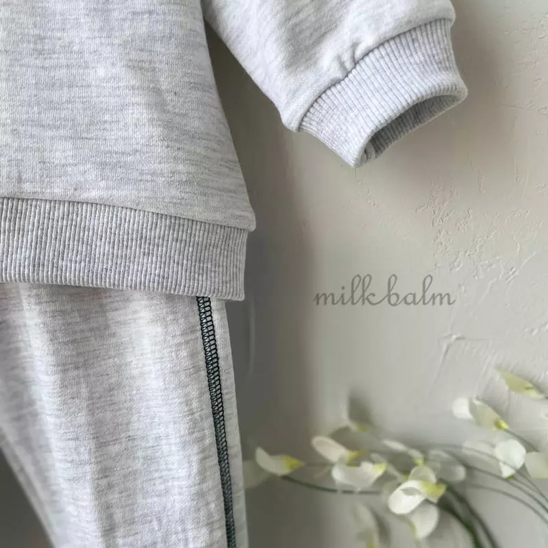 Milk Balm - Korean Children Fashion - #Kfashion4kids - Pan Cake Top Bottom Set - 5