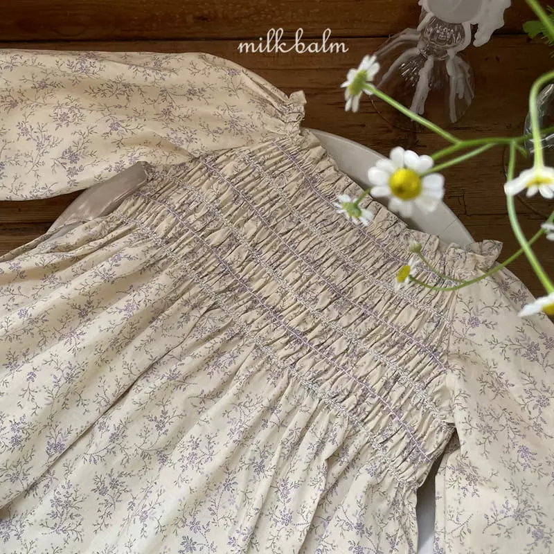 Milk Balm - Korean Children Fashion - #childofig - Bella Smocking One-piece - 2