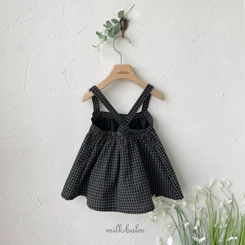 Milk Balm - Korean Children Fashion - #childrensboutique - Swan Dungarees Skirt - 9