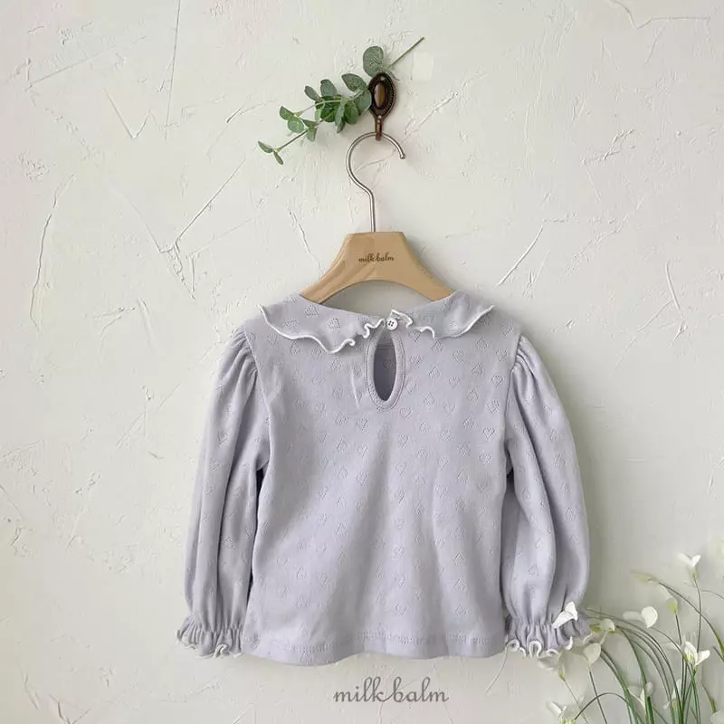 Milk Balm - Korean Children Fashion - #designkidswear - Milk Eyelet Tee - 7