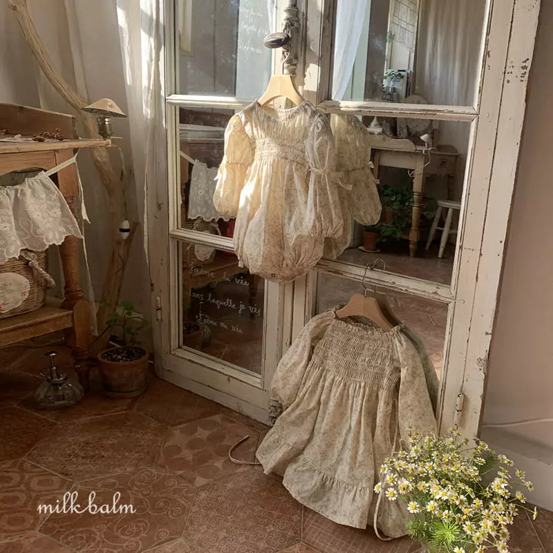 Milk Balm - Korean Children Fashion - #childrensboutique - Bella Smocking One-piece - 4