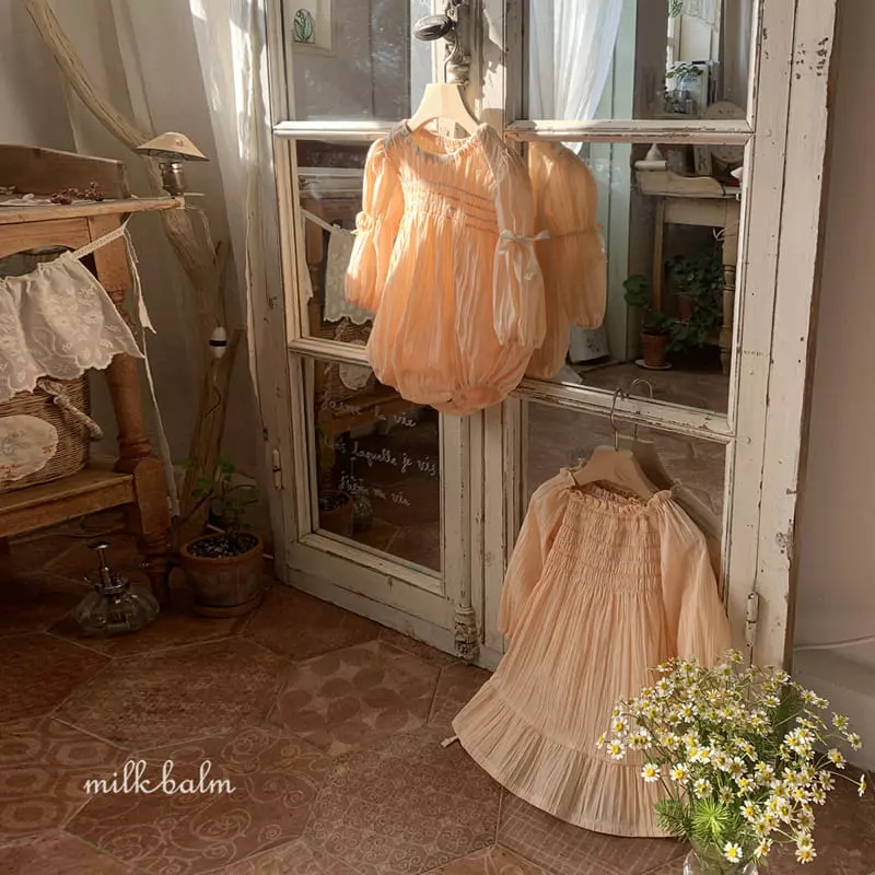 Milk Balm - Korean Children Fashion - #discoveringself - Bella Smocking One-piece - 5