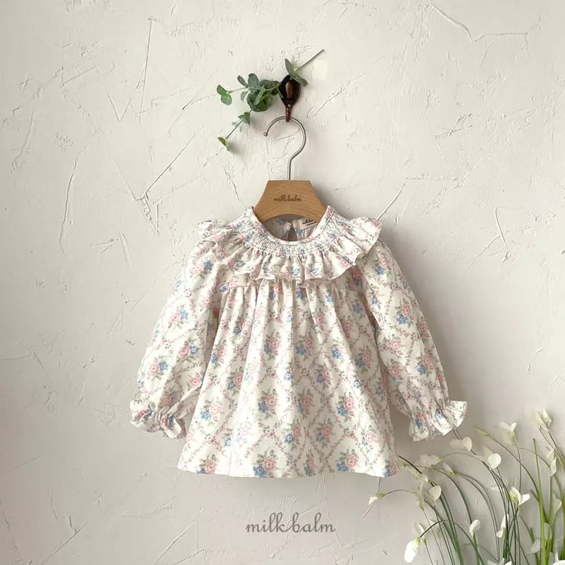 Milk Balm - Korean Children Fashion - #littlefashionista - A Frill Blouse - 9