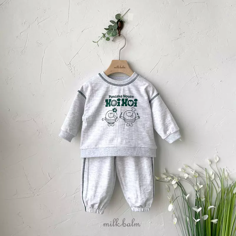 Milk Balm - Korean Children Fashion - #magicofchildhood - Pan Cake Top Bottom Set - 7