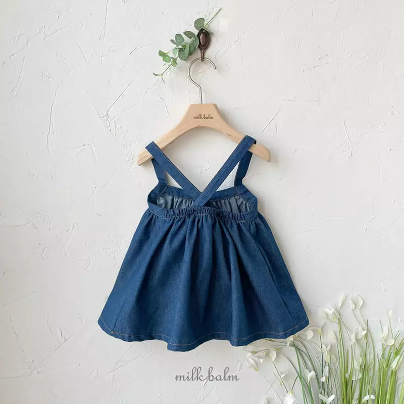 Milk Balm - Korean Children Fashion - #stylishchildhood - Swan Dungarees Skirt - 7