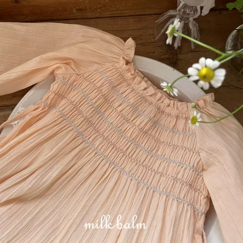Milk Balm - Korean Children Fashion - #stylishchildhood - Bella Smocking One-piece