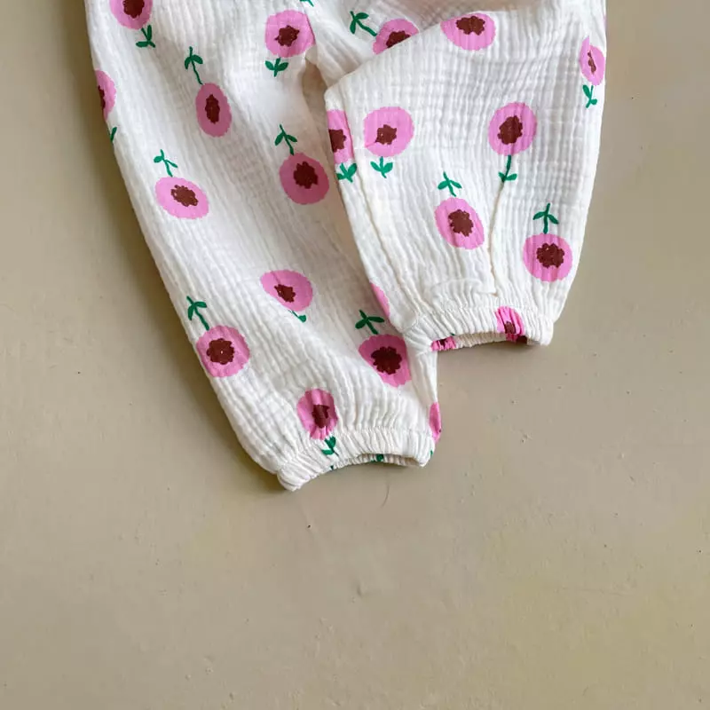 Milk Bebe - Korean Children Fashion - #childrensboutique - Flower Pants