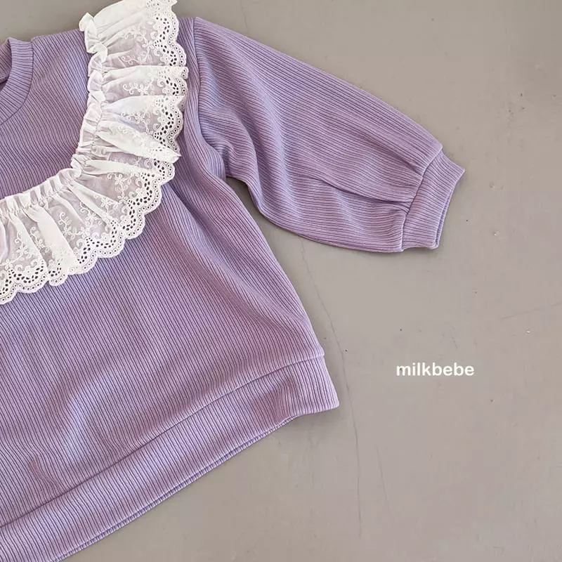 Milk Bebe - Korean Children Fashion - #Kfashion4kids - Lace Tee - 4