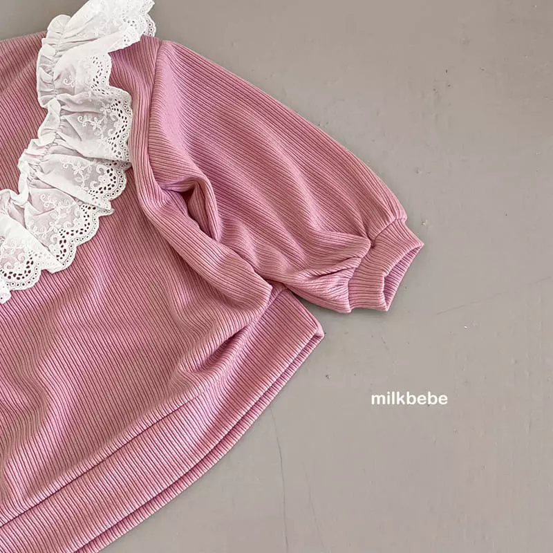 Milk Bebe - Korean Children Fashion - #prettylittlegirls - Lace Tee - 7