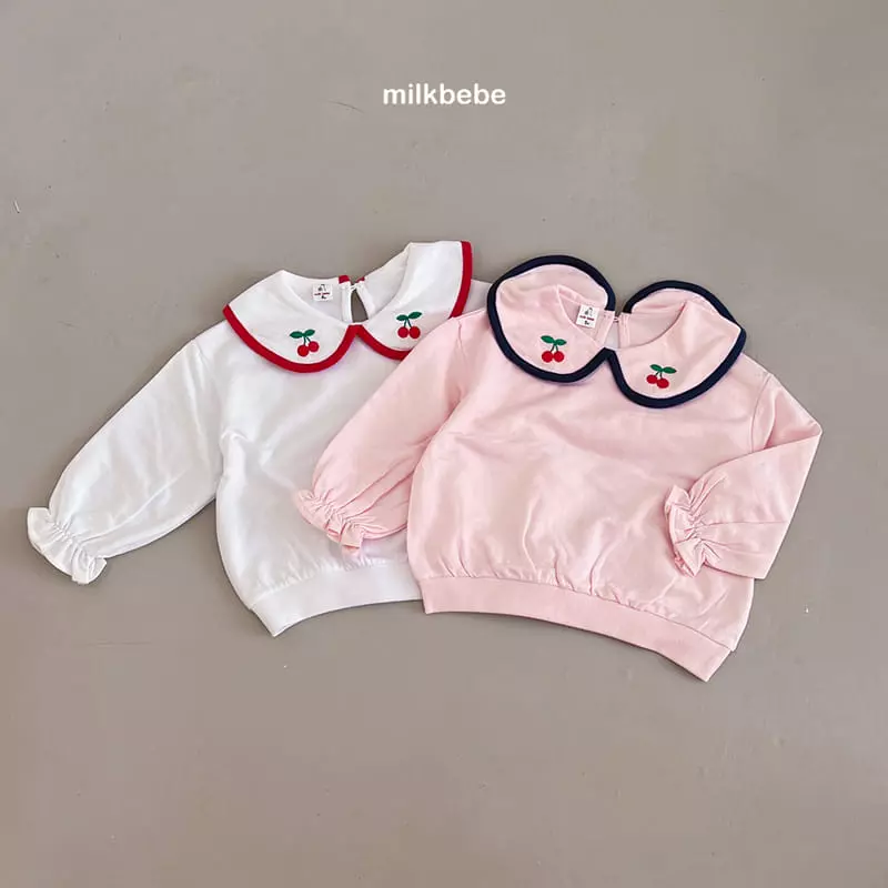 Milk Bebe - Korean Children Fashion - #stylishchildhood - Cherry Tee - 2