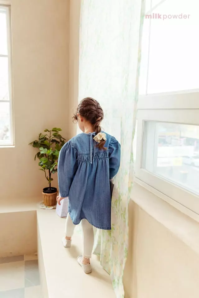 Milk Powder - Korean Children Fashion - #childofig - Indi Denim One-piece - 10