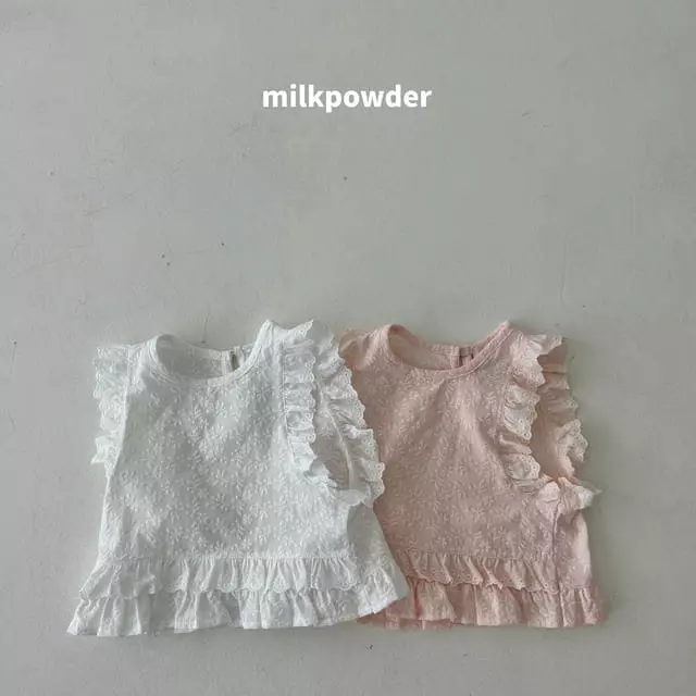 Milk Powder - Korean Children Fashion - #childofig - Wendy Lace Vest - 9