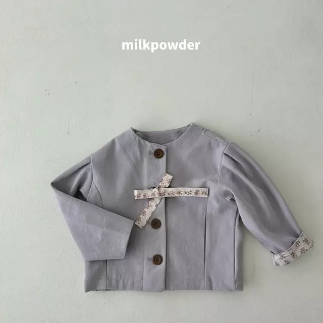 Milk Powder - Korean Children Fashion - #childrensboutique - Ribbon Jacket - 7