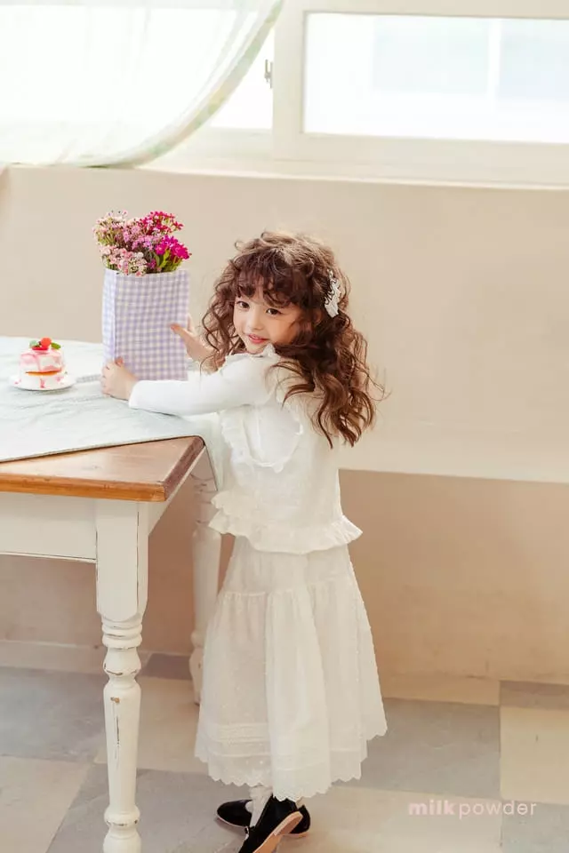 Milk Powder - Korean Children Fashion - #designkidswear - Wendy Lace Vest - 11