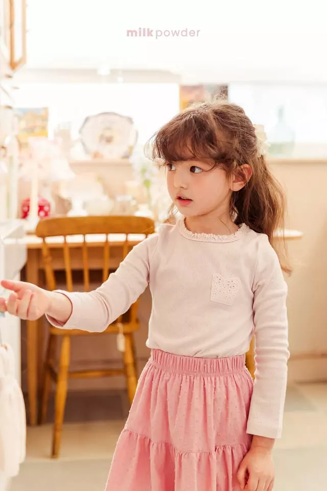 Milk Powder - Korean Children Fashion - #littlefashionista - Heart Tee - 8