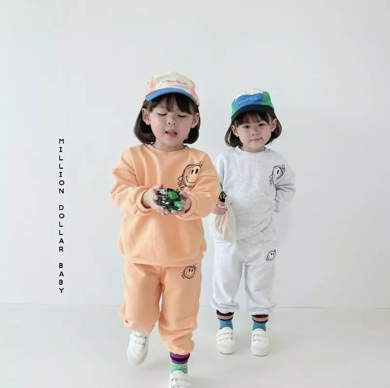 Million Dollar Baby - Korean Children Fashion - #Kfashion4kids - Smile Love Top Bottom Set - 11