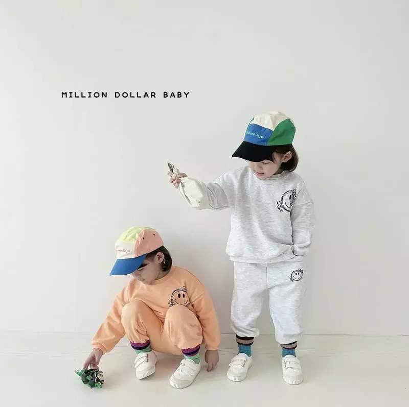 Million Dollar Baby - Korean Children Fashion - #kidzfashiontrend - Smile Love Top Bottom Set - 10