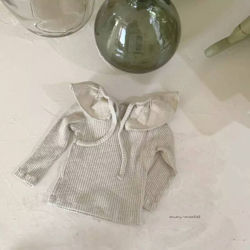 Mimi Market - Korean Baby Fashion - #babyboutique - Frill Rib Tee - 7