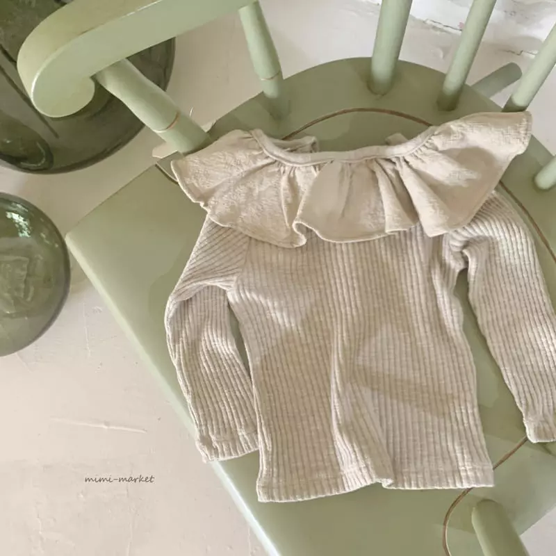 Mimi Market - Korean Baby Fashion - #babyboutiqueclothing - Frill Rib Tee - 8