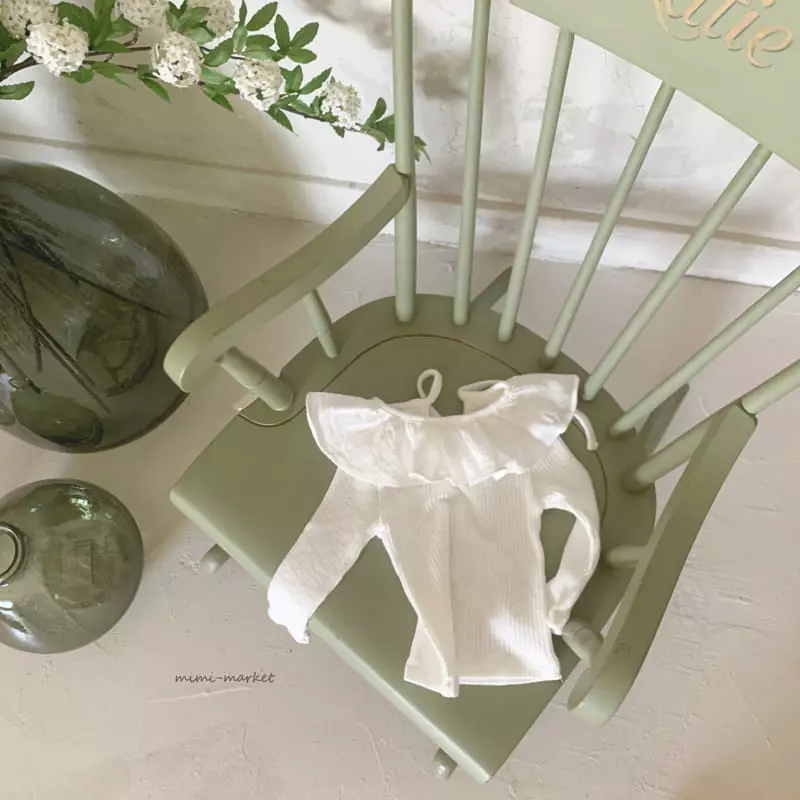 Mimi Market - Korean Baby Fashion - #babyclothing - Frill Rib Tee - 9