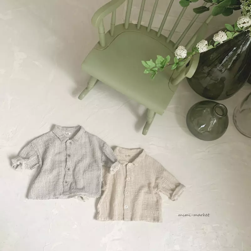 Mimi Market - Korean Baby Fashion - #babyoninstagram - Collar Shirt