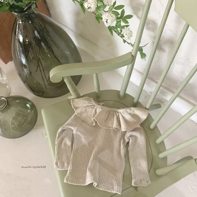 Mimi Market - Korean Baby Fashion - #onlinebabyshop - Frill Rib Tee - 5