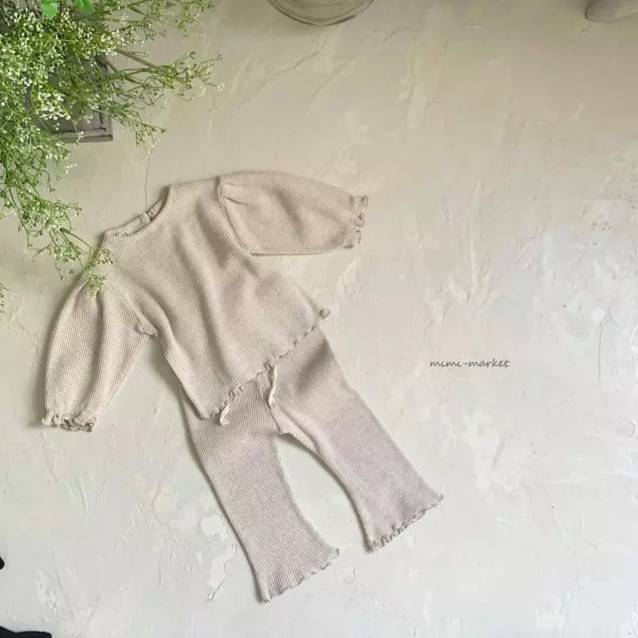 Mimi Market - Korean Baby Fashion - #onlinebabyshop - Honey Top Bottom Set - 5