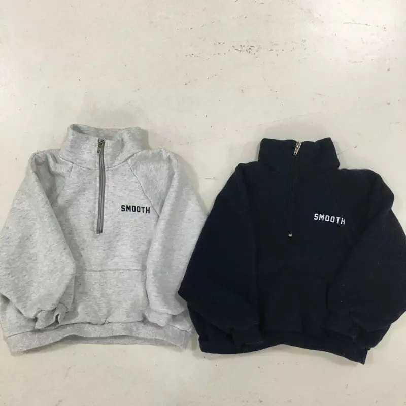Mini Bongbong - Korean Children Fashion - #magicofchildhood - Small Zip-up Sweatshirt