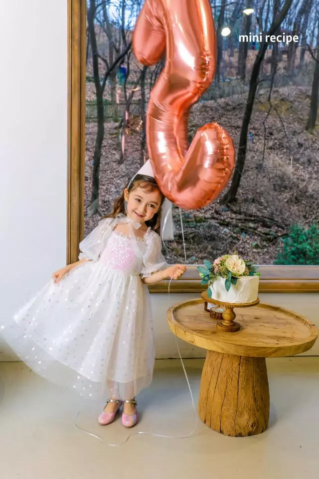 Mini Recipe - Korean Children Fashion - #littlefashionista - Birthday One-piece - 3