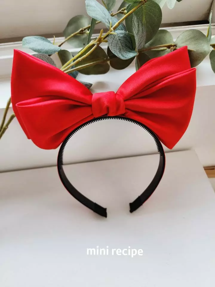 Mini Recipe - Korean Children Fashion - #magicofchildhood - Red Ribbon Hairband