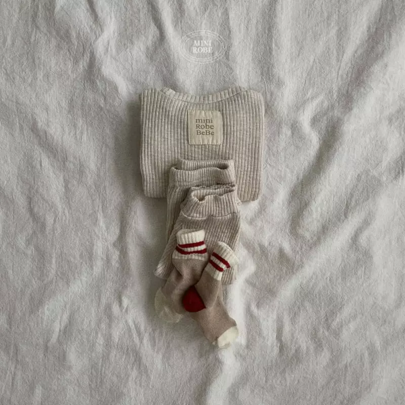 Mini Robe - Korean Baby Fashion - #babyboutique - Bebe Modal Top Bottom Set - 8
