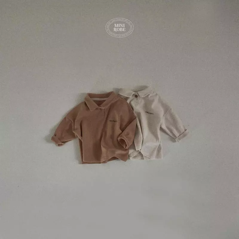 Mini Robe - Korean Baby Fashion - #babyboutique - Bebe Enco Collar Tee - 11