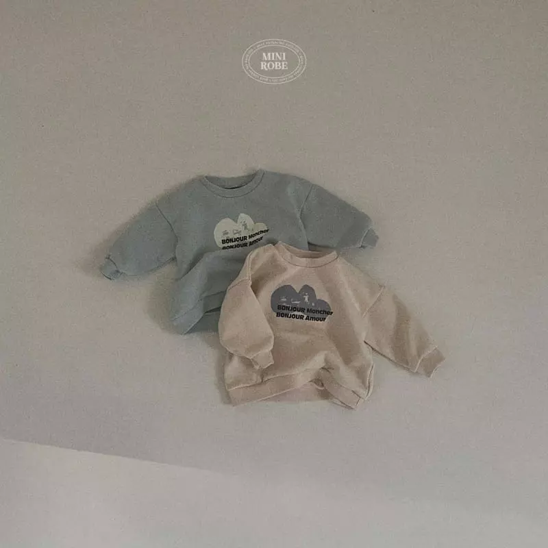 Mini Robe - Korean Baby Fashion - #babyboutique - Bebe Bonjour Sweatshirt - 3