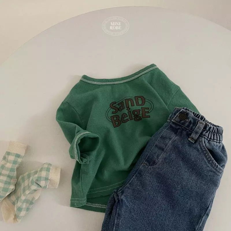 Mini Robe - Korean Baby Fashion - #babyboutique - Bebe Sand Tee - 9