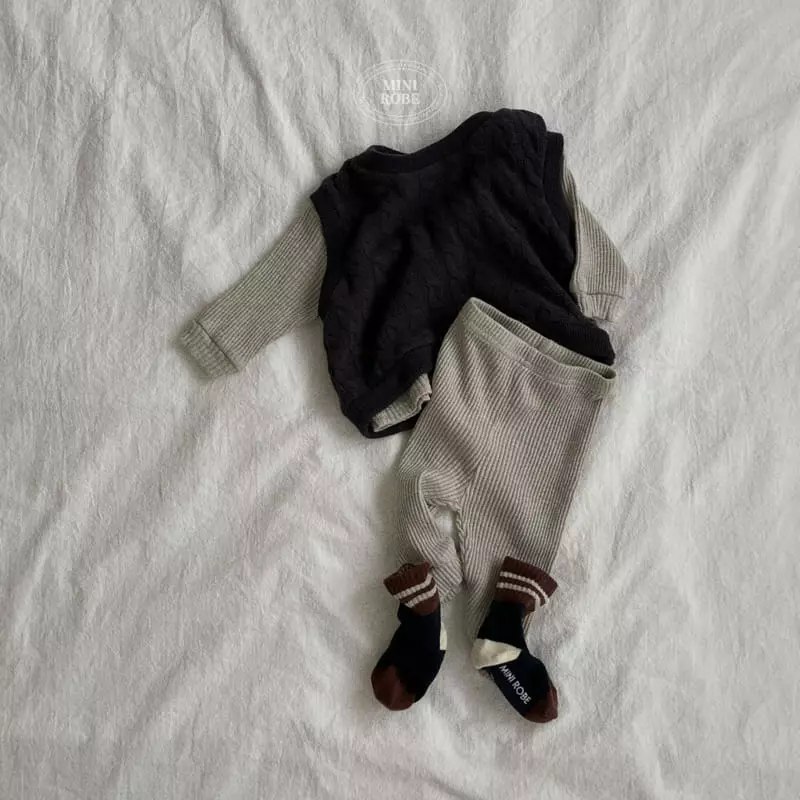 Mini Robe - Korean Baby Fashion - #babyboutiqueclothing - Bebe Modal Top Bottom Set - 9