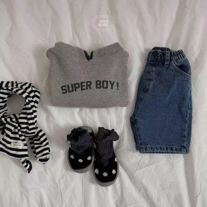 Mini Robe - Korean Baby Fashion - #babyboutiqueclothing - Bebe Waffle Hoody Tee - 8