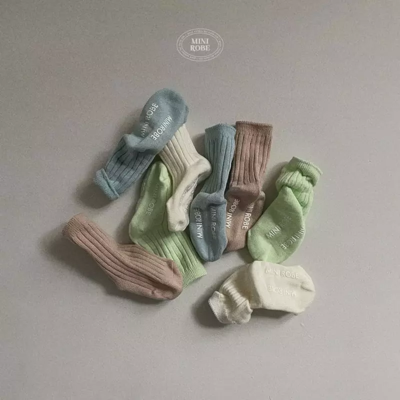 Mini Robe - Korean Baby Fashion - #babyboutiqueclothing - Pastel Socks - 11