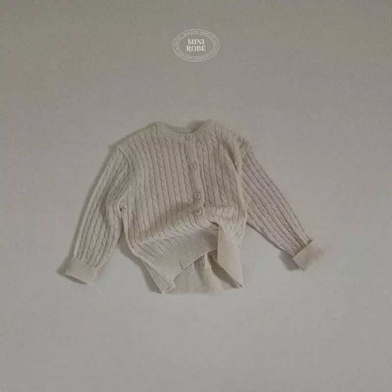 Mini Robe - Korean Baby Fashion - #babyboutiqueclothing - Bebe Twist Knit Cardigan - 2