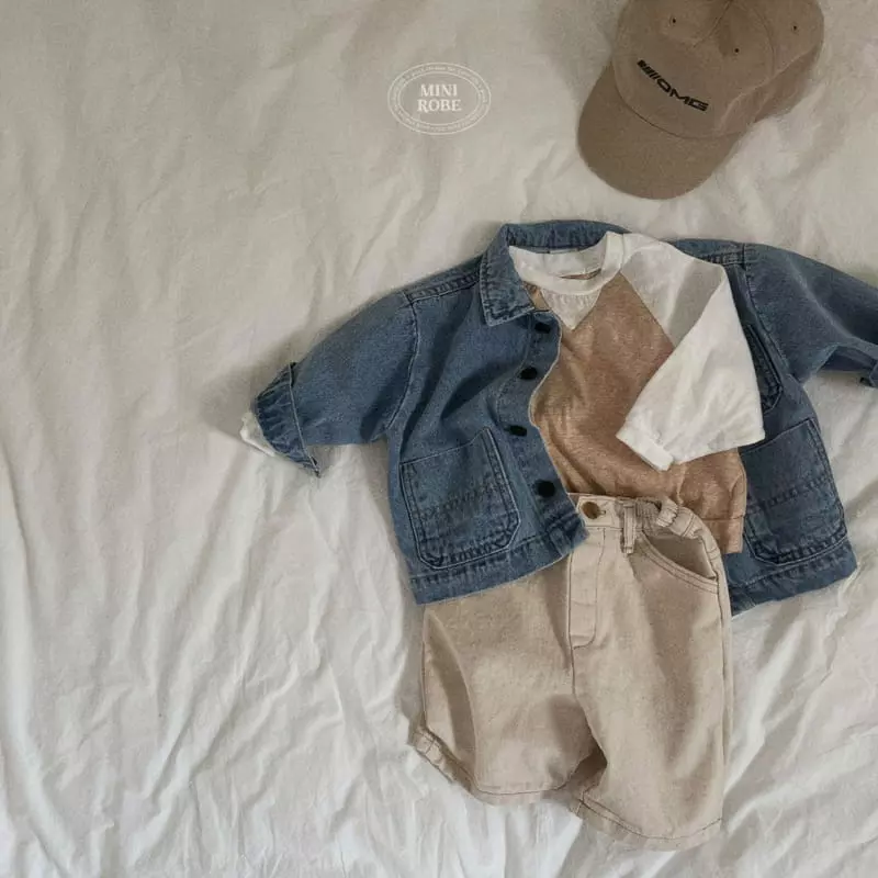 Mini Robe - Korean Baby Fashion - #babyclothing - Bebe Sponge Raglan Tee - 5