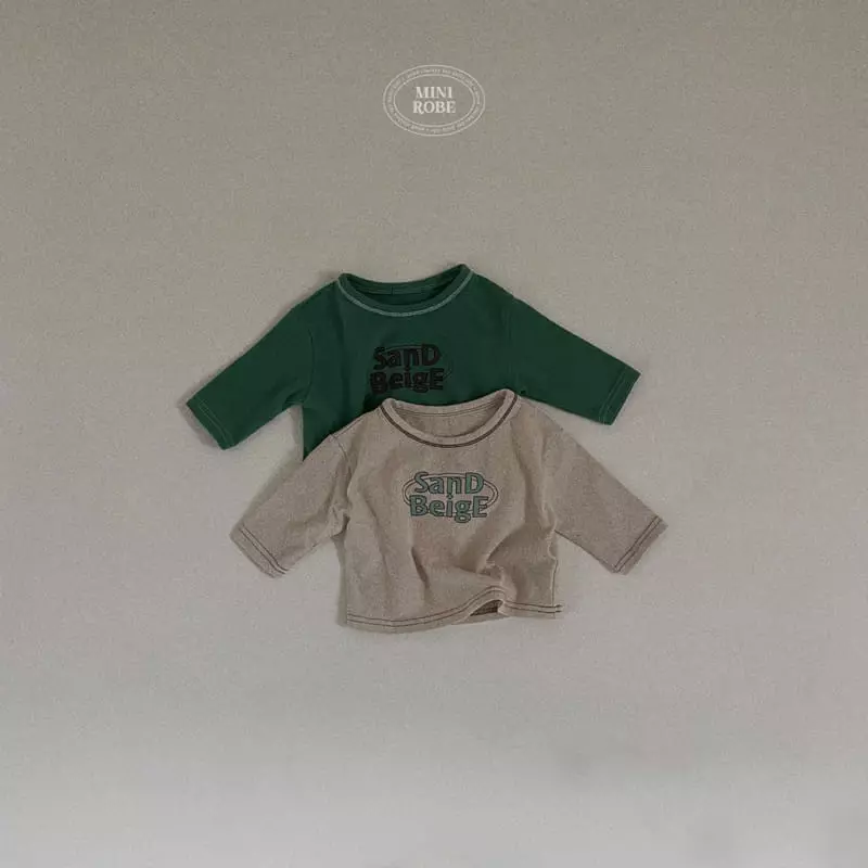 Mini Robe - Korean Baby Fashion - #babyclothing - Bebe Sand Tee - 11