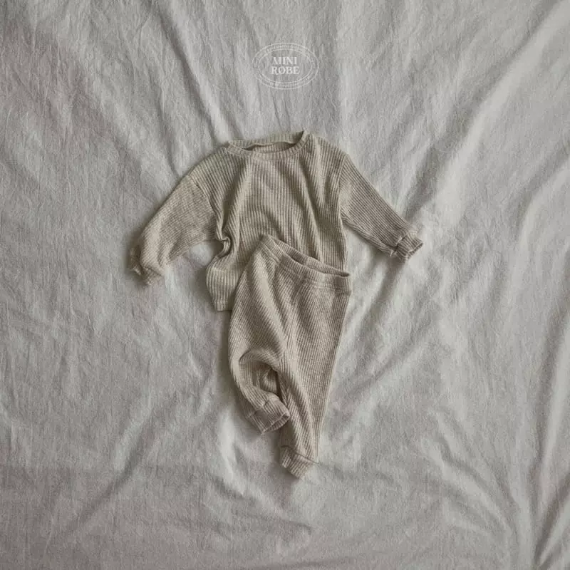 Mini Robe - Korean Baby Fashion - #babyfashion - Bebe Modal Top Bottom Set - 11