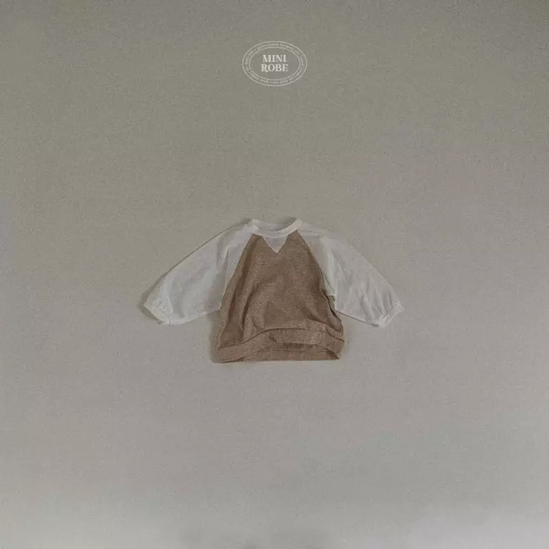 Mini Robe - Korean Baby Fashion - #babyfashion - Bebe Sponge Raglan Tee - 6