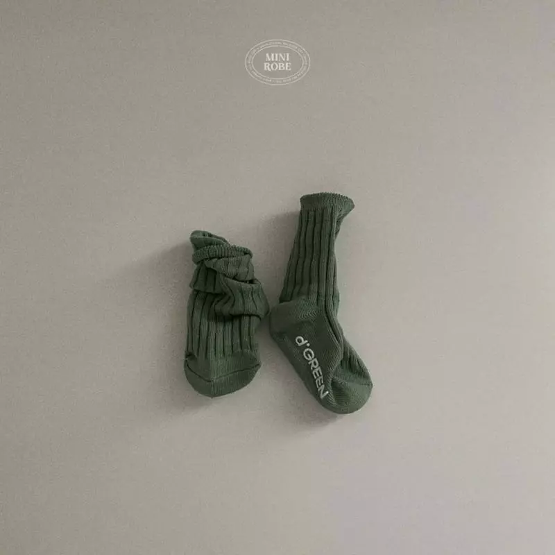 Mini Robe - Korean Baby Fashion - #babyfashion - Pistachio Socks - 5