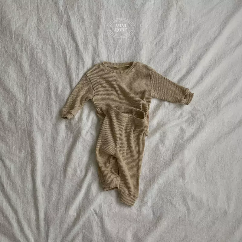 Mini Robe - Korean Baby Fashion - #babyfever - Bebe Modal Top Bottom Set - 12