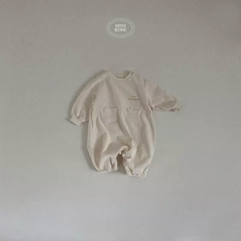 Mini Robe - Korean Baby Fashion - #babyfever - Bebe Milk Lit Bodysuit - 2