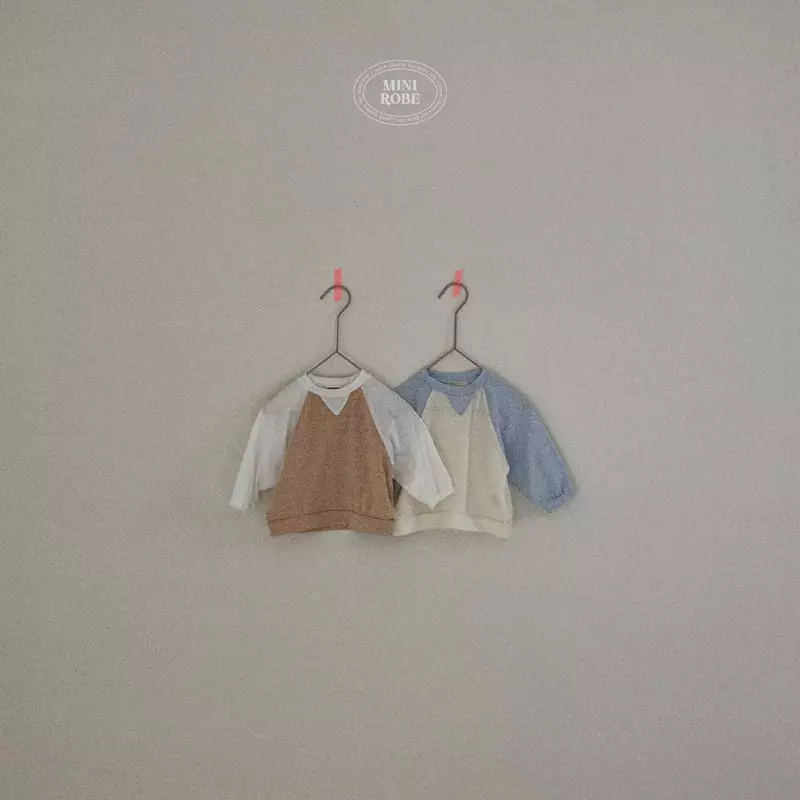 Mini Robe - Korean Baby Fashion - #babygirlfashion - Bebe Sponge Raglan Tee - 8