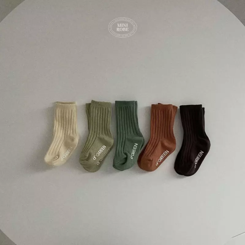 Mini Robe - Korean Baby Fashion - #babygirlfashion - Pistachio Socks - 7