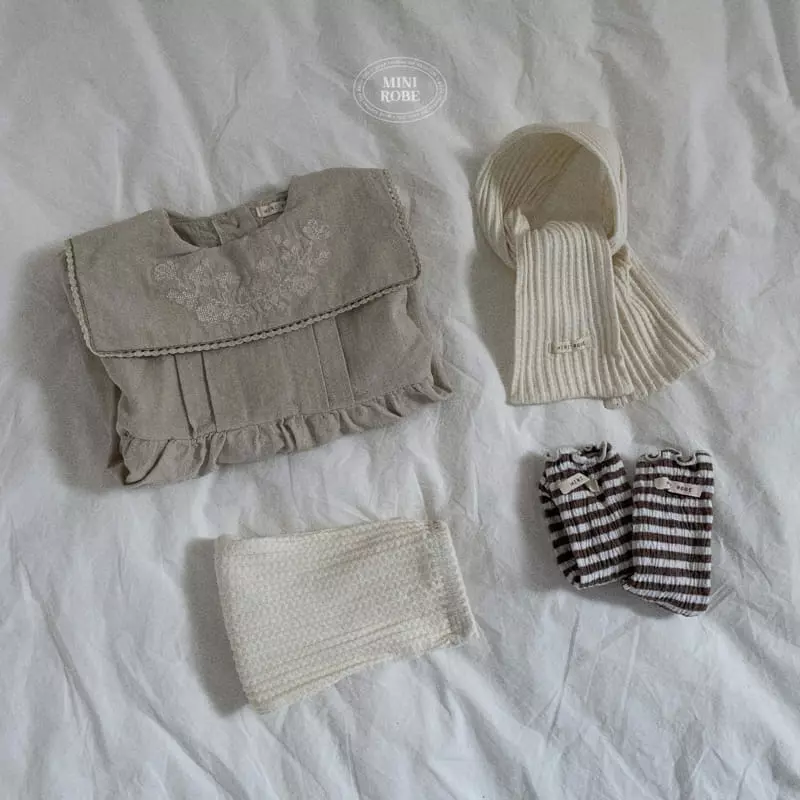 Mini Robe - Korean Baby Fashion - #babygirlfashion - Bebe Jacquared Leggings - 10